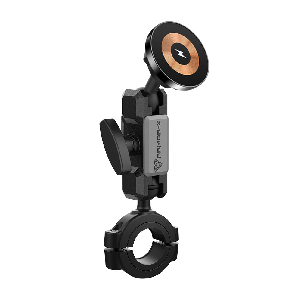 ARMOR-X Heavy-Duty Rail Bar MagSafe 15W Fast Charger Mount (LARGE) for iPhone.