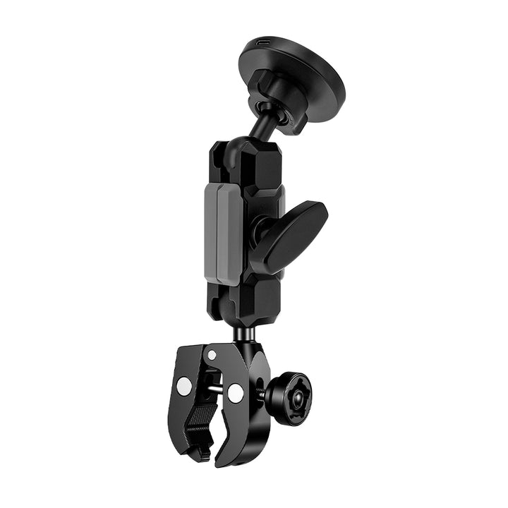 P56MS03 | Handlebar Clamp Mount | MagSafe / Pixelsnap 15W Fast Charger | ONE-LOCK for iPhone & Smartphone