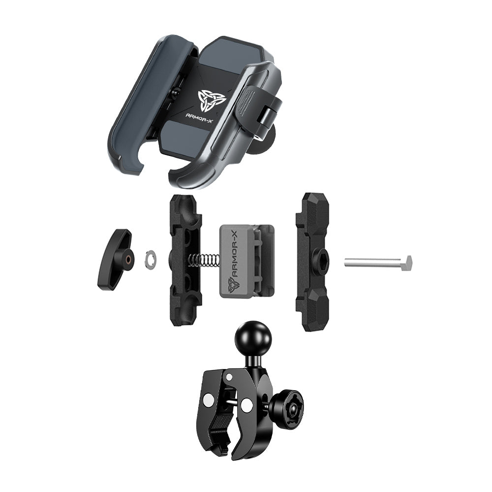 P56UP | Handlebar Clamp Universal Mount | Design for Phone