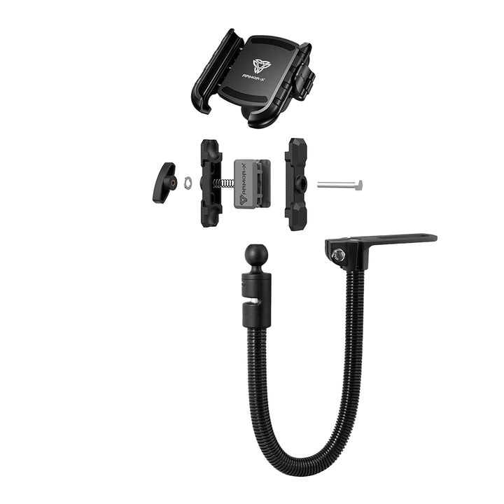 P57UP | Adjustable Gooseneck Universal No-Drill Vehicle Mount | Design for Phone