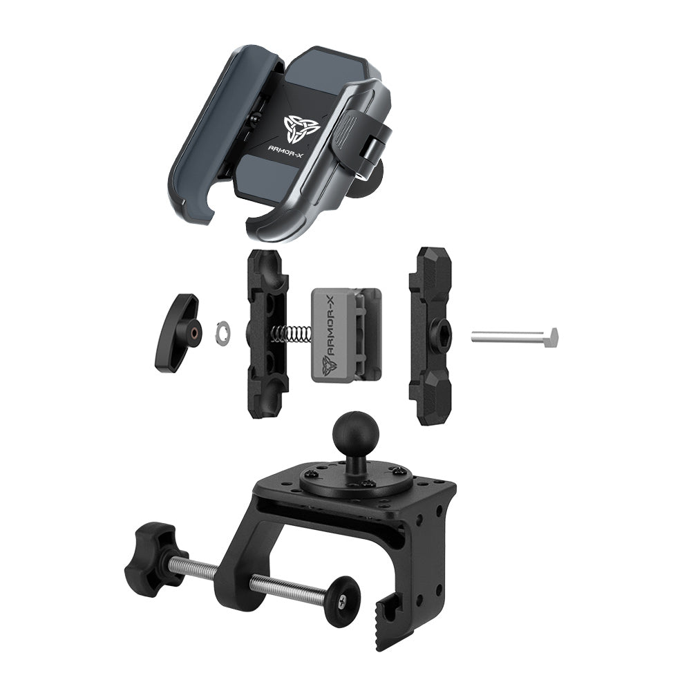 P58UP | Heavy-Duty G-Clamp Universal Mount | Design for Phone