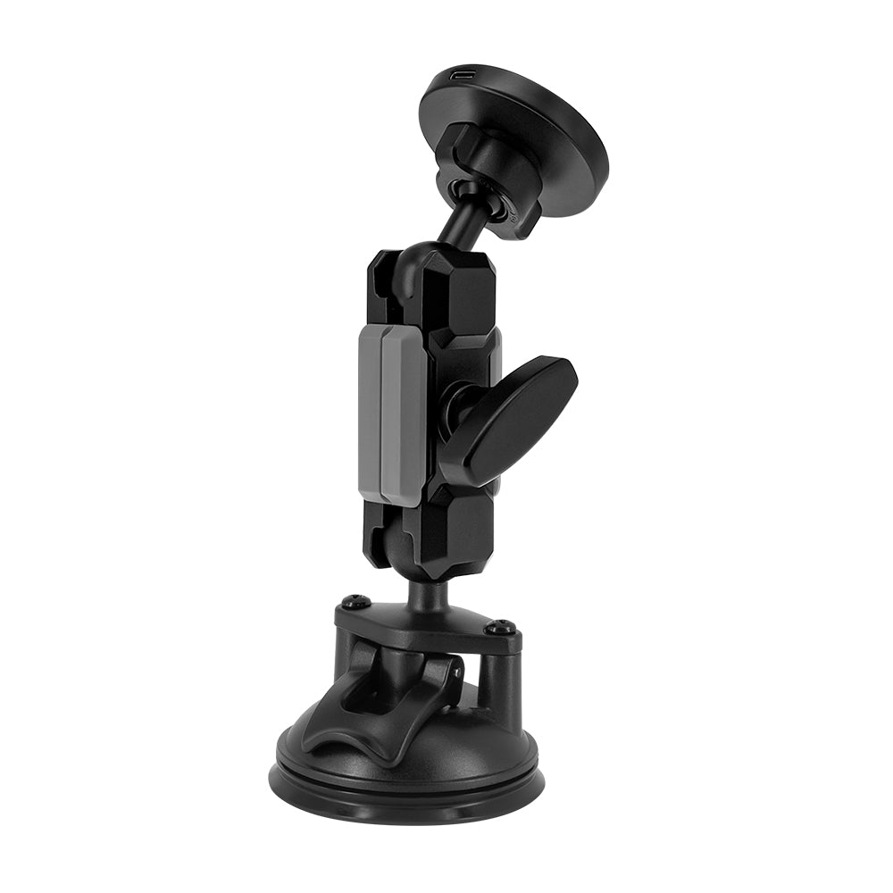P59MS03 | Suction Cup Mount | MagSafe / Pixelsnap 15W Fast Charger | ONE-LOCK for iPhone & Smartphone