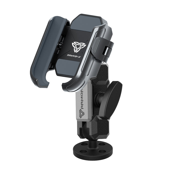 ARMOR-X Round Drill-Down Universal Mount for phone.