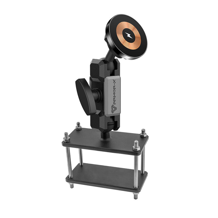 ARMOR-X Forklift Trucks Pillar MagSafe 15W Fast Charger Mount for iPhone.