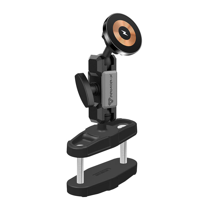 ARMOR-X Forklift Pedestal Pillar MagSafe 15W Fast Charger Mount (SMALL) for iPhone.