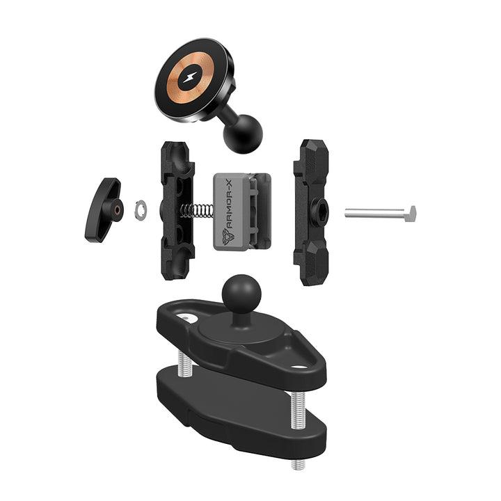 P64MS03 | Forklift Pedestal Pillar PixelSnap 15W Fast Charger Mount (LARGE) | ONE-LOCK for Google Pixel Smartphone