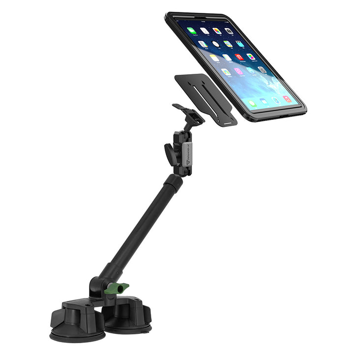 P65T | Dual Suction Cup Mount with Long Arm | ONE-LOCK for Tablet