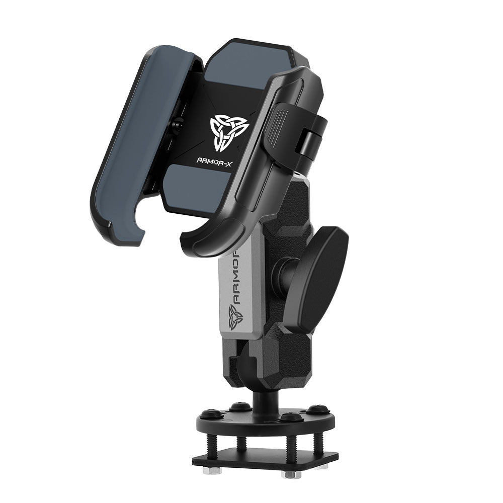 ARMOR-X ONE-LOCK Drill-Down Dashboard Universal Mount with Backing Plate for phone.