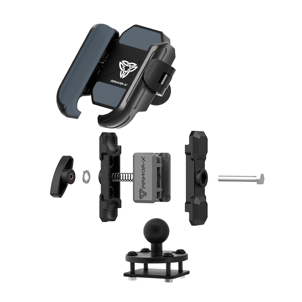 P66UP |  Drill-Down Dashboard Universal Mount with Backing Plate | Design for Phone