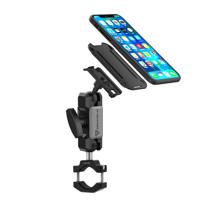P67K | Bar Clamp Mount | ⌀10-32mm | ONE-LOCK for Phone