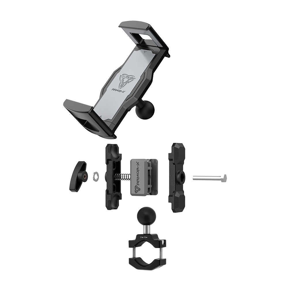 P67UT | Bar Clamp Universal Mount | ⌀10-32mm | Design for iPad, Galaxy Tab & Tablet