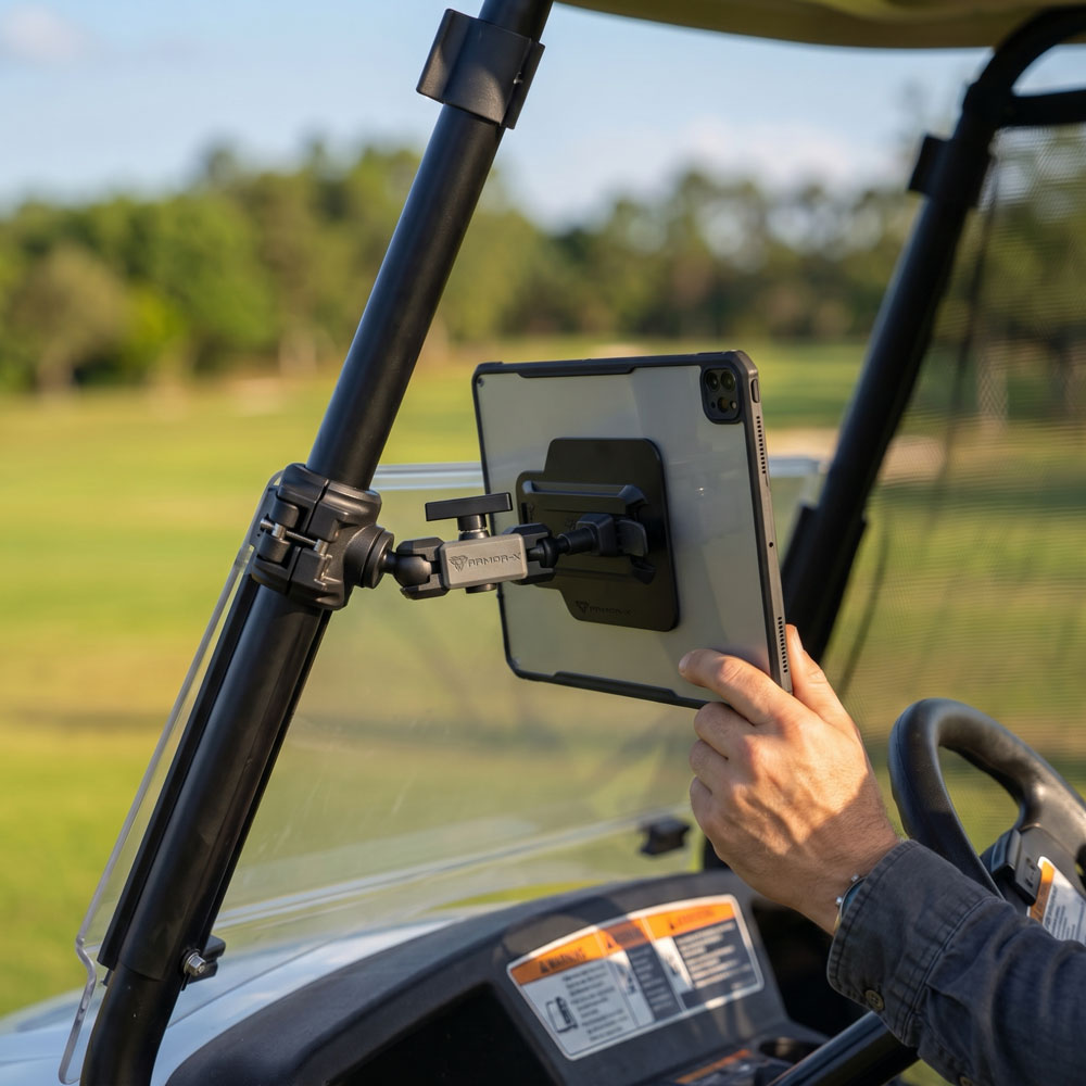 P68T | Quick Release Roll Bar Mount | ⌀25-32.5mm  | ONE-LOCK for Tablet