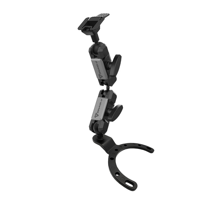 P32T | Heavy-Duty Motorcycle Fuel / Oil Tank Mount * LARGE | ONE-LOCK for Tablet