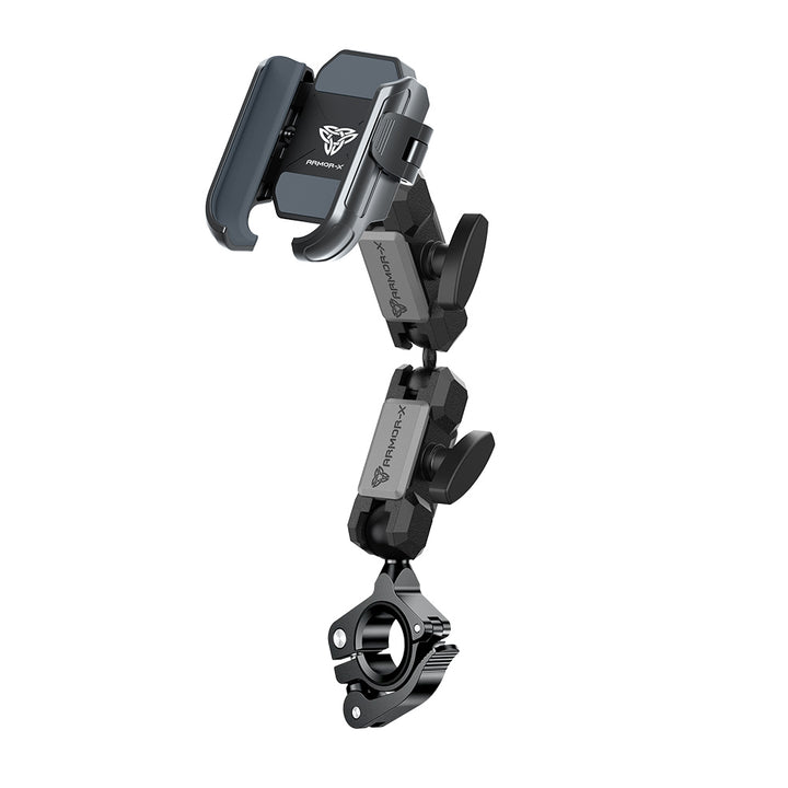P35UP | Motorcycle Tool Free Installation Handlebar Mount Universal Mount | ⌀22-32mm | Design for Phone