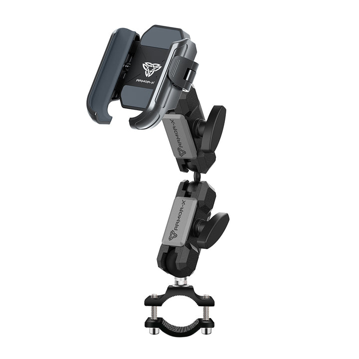 P44UP | Handlebar Rail Universal Mount | ⌀20-38mm | Design for Phone
