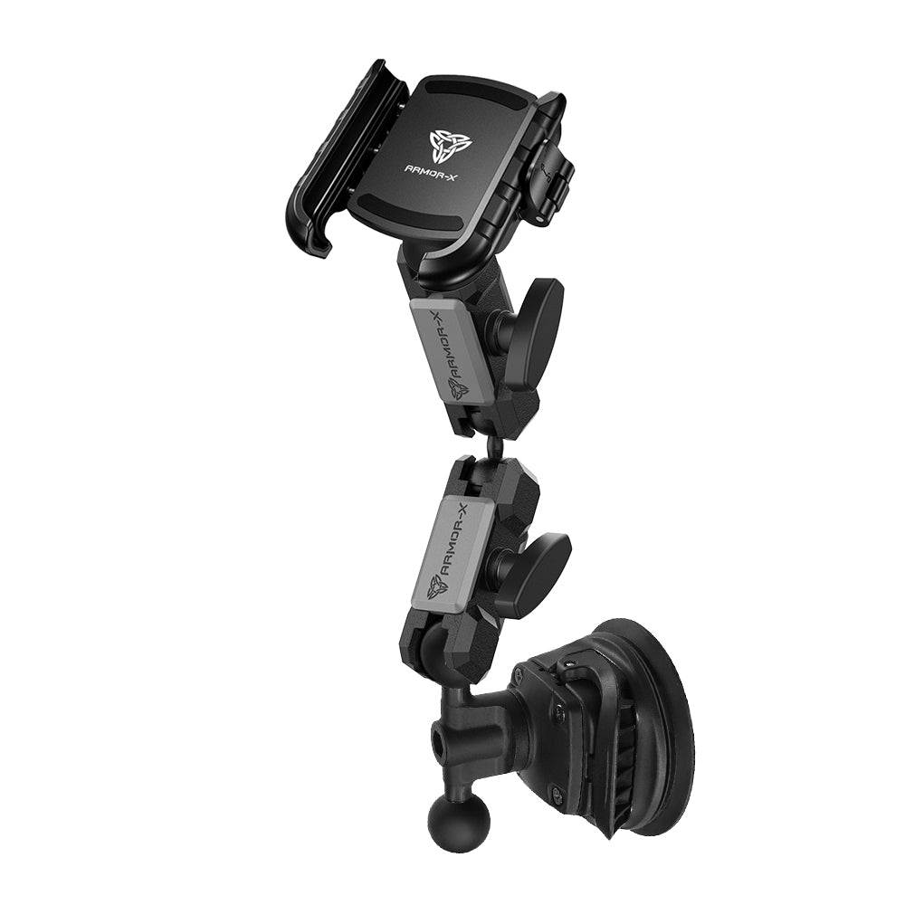 P47UP | Dual Ball Strong Suction Cup Universal Mount | Design for Phone