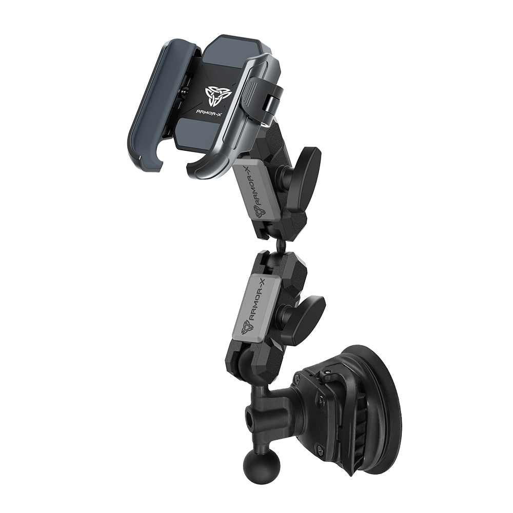 P47UP | Dual Ball Strong Suction Cup Universal Mount | Design for Phone