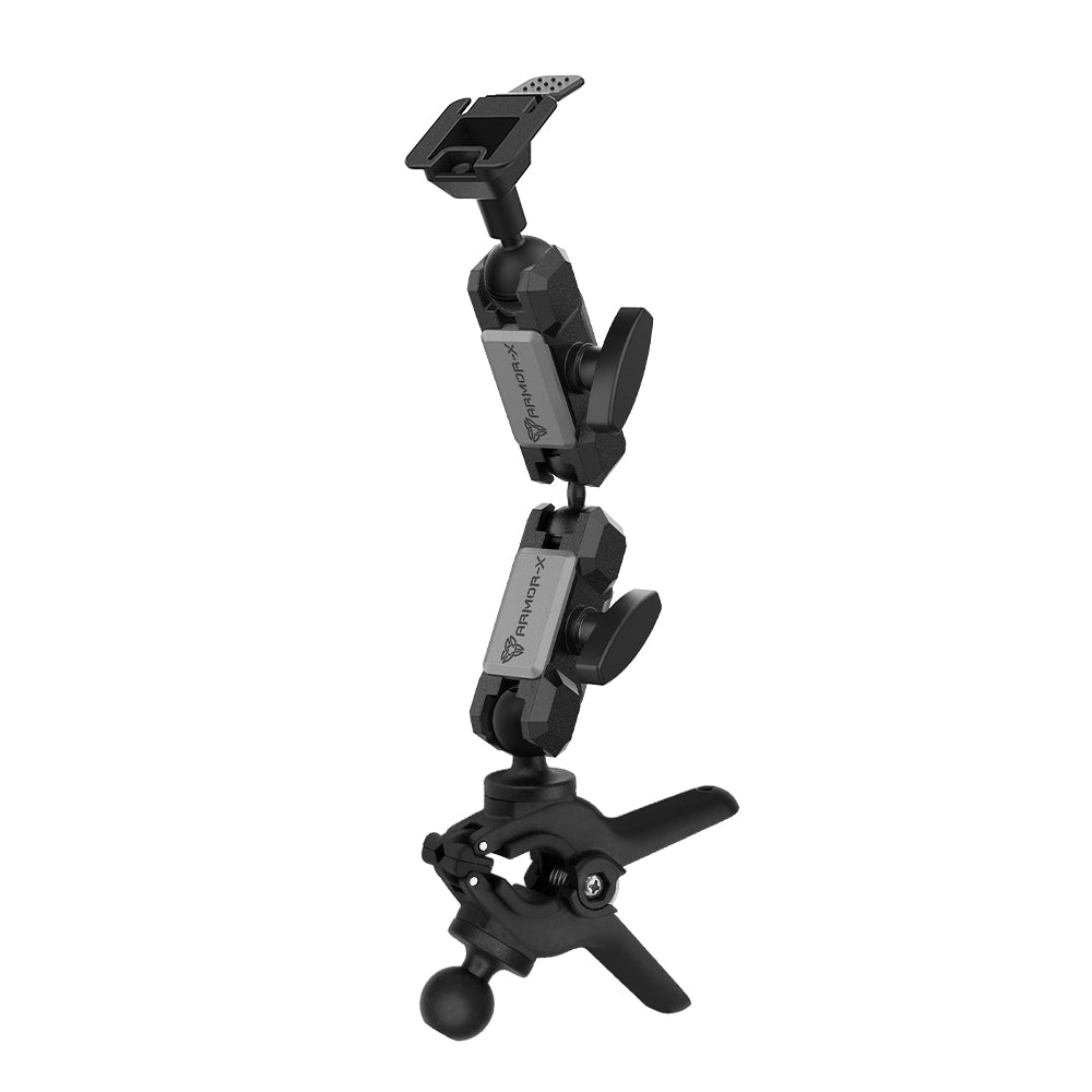 P49T | Dual Ball Tough Spring Clamp Mount | ONE-LOCK for Tablet