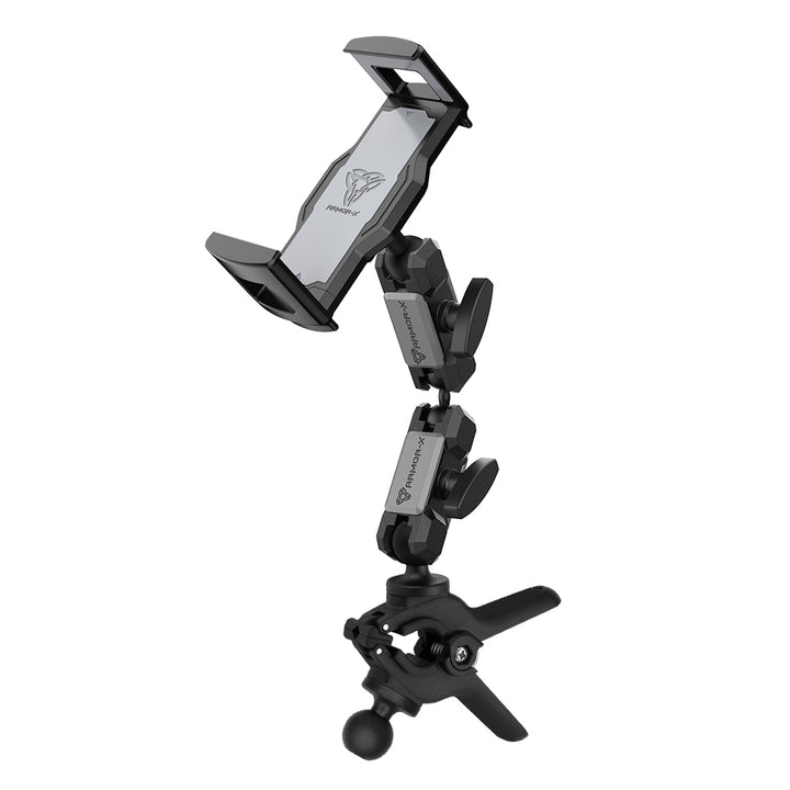 P49UT | Dual Ball Tough Spring Clamp Mount Universal Mount | Design for Tablet