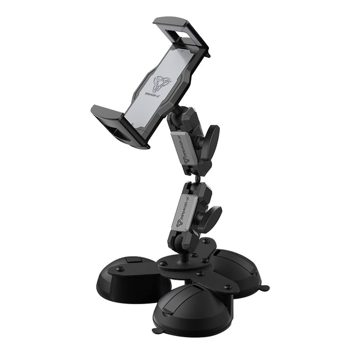 P53UT | Glass Triple Suction Cup Universal Mount | Design for Tablet