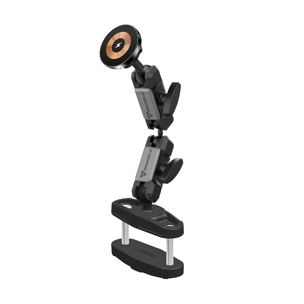 P63MS03 | Forklift Pedestal Pillar Mount (SMALL) | MagSafe / Pixelsnap 15W Fast Charger | ONE-LOCK for iPhone & Smartphone
