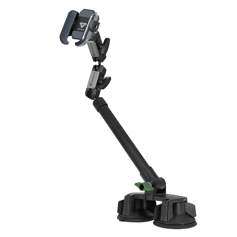 P65UP | Dual Suction Cup Universal Mount with Long Arm | Design for Phone