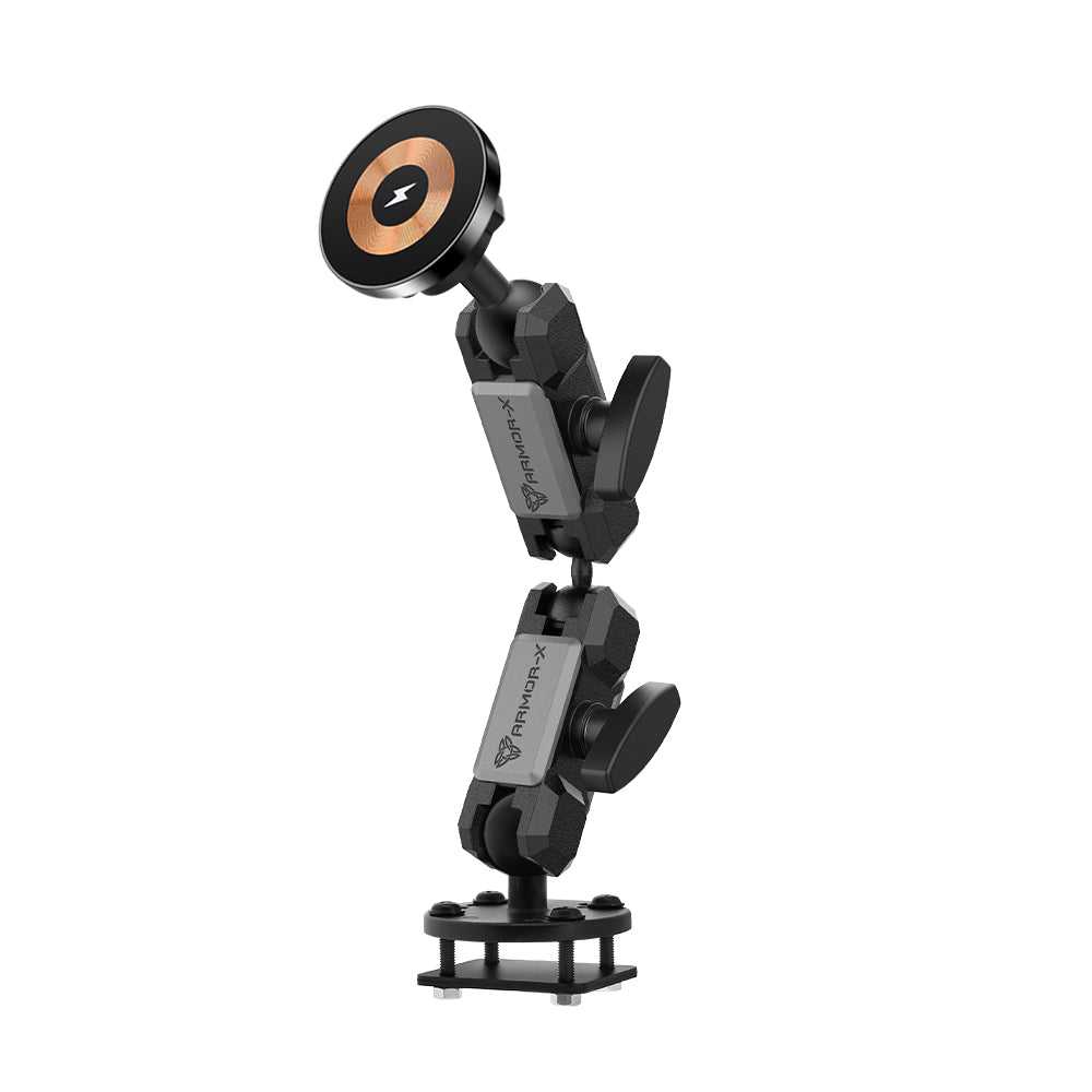 P66MS03 | Drill-Down Dashboard Mount with Backing Plate | MagSafe / Pixelsnap 15W Fast Charger | ONE-LOCK for iPhone & Smartphone