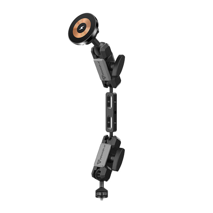 P10MS03 | Heavy-Duty 1/4" M6 Threaded Mount | MagSafe / Pixelsnap 15W Fast Charger | ONE-LOCK for iPhone & Smartphone