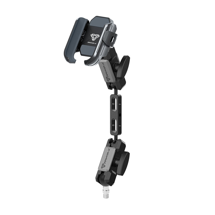 P28UP | One Inch Ball Base M10 Male Thread Motorcycle Universal Mount | Design for Phone