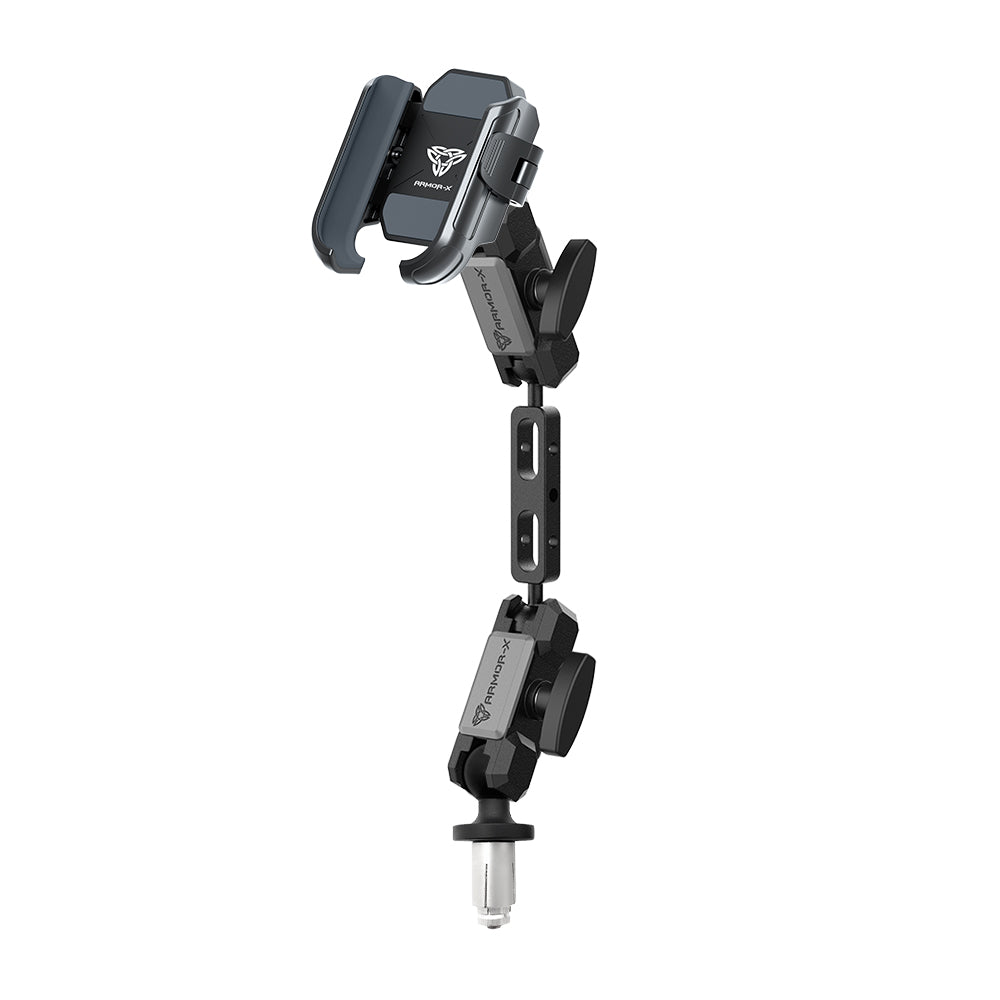 P30UP | Motorcycle Bike Universal Mount with Fork Stem Base | Design for Phone