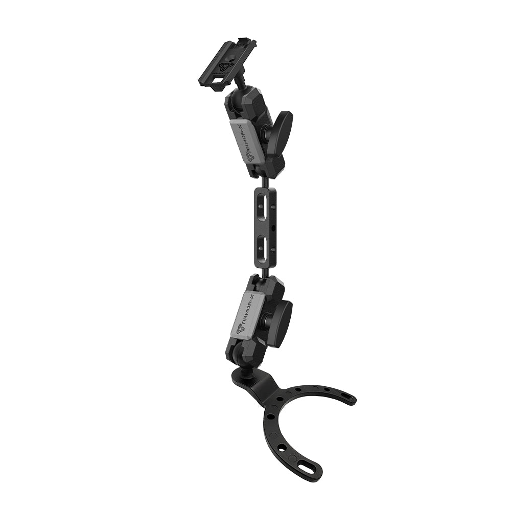 P32K | Heavy-Duty Motorcycle Fuel / Oil Tank Mount * LARGE | ONE-LOCK for Phone