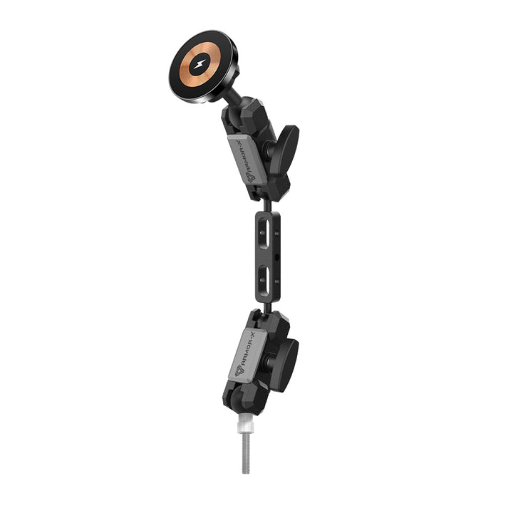 P33MS03 | Heavy-Duty Handlebar Mount with M8 Bolts | MagSafe / Pixelsnap 15W Fast Charger | ONE-LOCK for iPhone & Smartphone