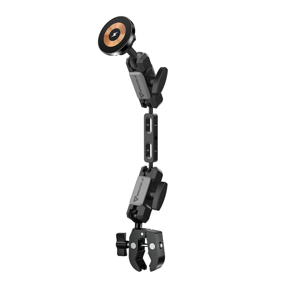 P38MS03 | Quick Release Handle Bar Mount | MagSafe / Pixelsnap 15W Fast Charger | ONE-LOCK for iPhone & Smartphone