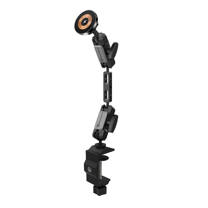 P3MS03 | G-Clamp Mount | MagSafe / Pixelsnap 15W Fast Charger | ONE-LOCK for iPhone & Smartphone