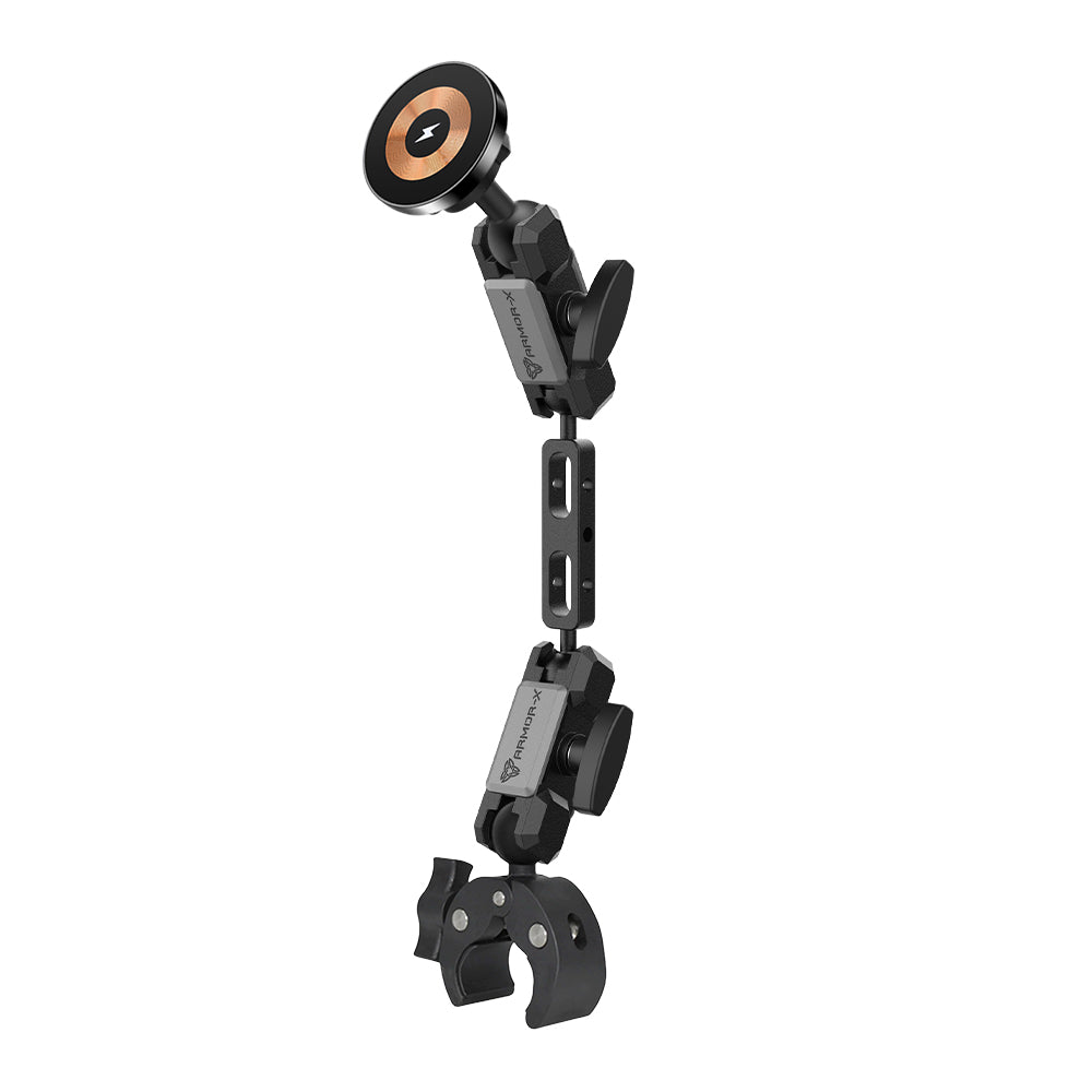 P40MS03 | Quick Release Handle Bar Mount | MagSafe / Pixelsnap 15W Fast Charger | ONE-LOCK for iPhone & Smartphone