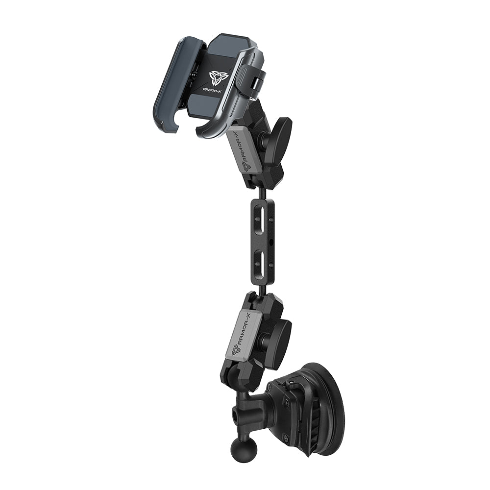 P47UP | Dual Ball Strong Suction Cup Universal Mount | Design for Phone