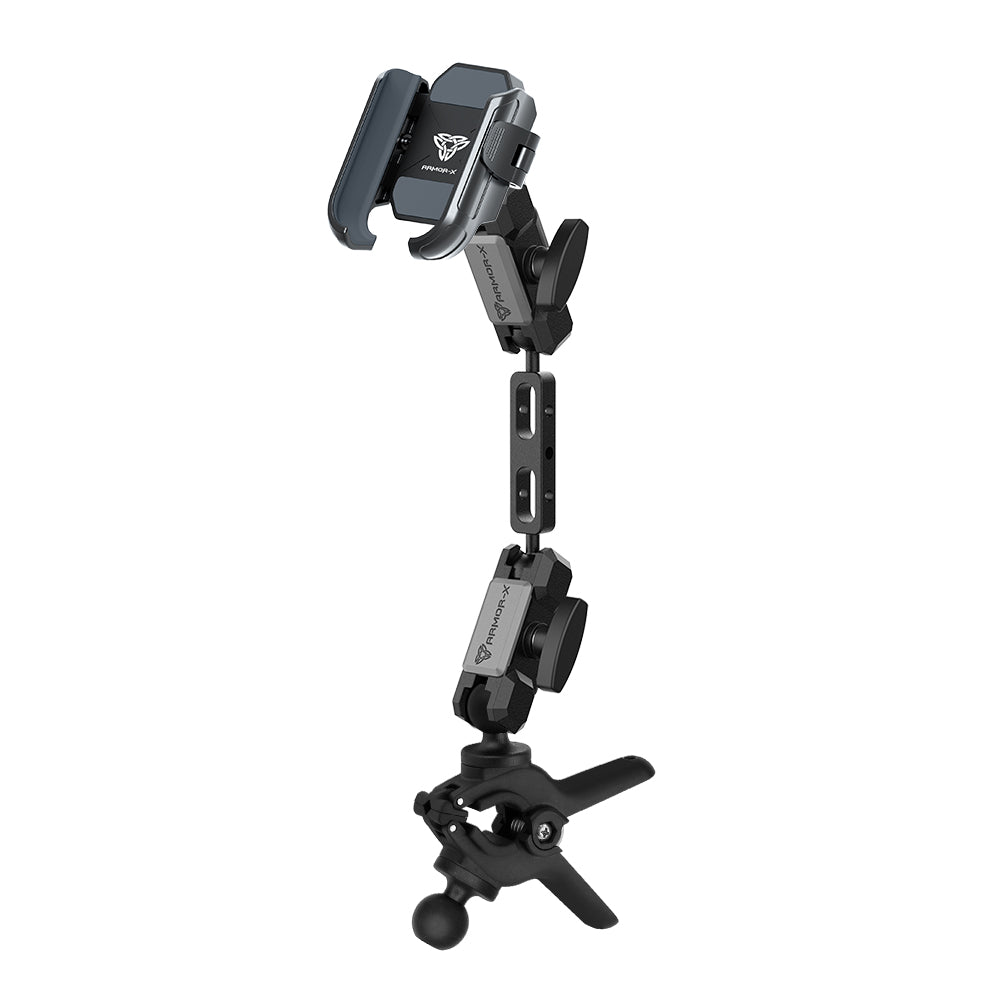 P49UP | Dual Ball Tough Spring Clamp Mount Universal Mount | Design for Phone