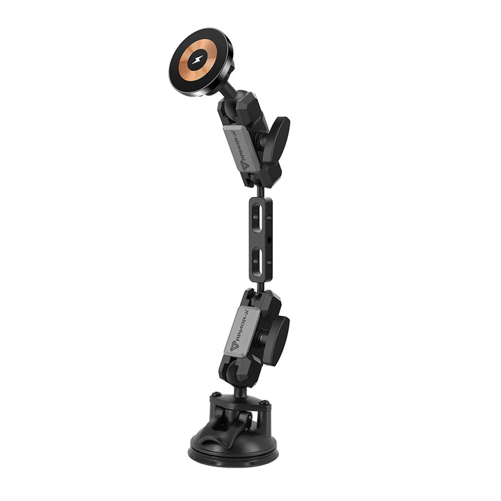 P59MS03 | Suction Cup Mount | MagSafe / Pixelsnap 15W Fast Charger | ONE-LOCK for iPhone & Smartphone