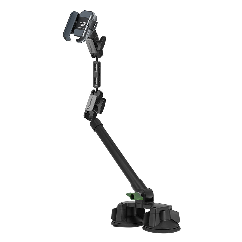 P65UP | Dual Suction Cup Universal Mount with Long Arm | Design for Phone