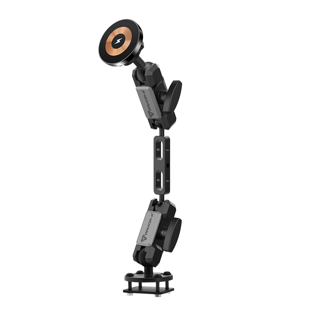 P66MS03 | Drill-Down Dashboard Mount with Backing Plate | MagSafe / Pixelsnap 15W Fast Charger | ONE-LOCK for iPhone & Smartphone