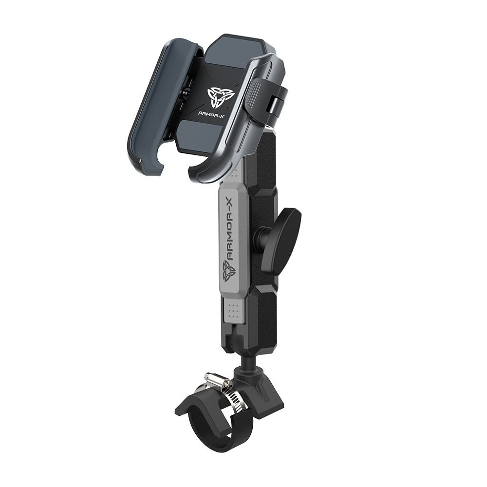 P24UP | Handle Bar Rail Universal Mount | ⌀21-70mm | Design for Phone