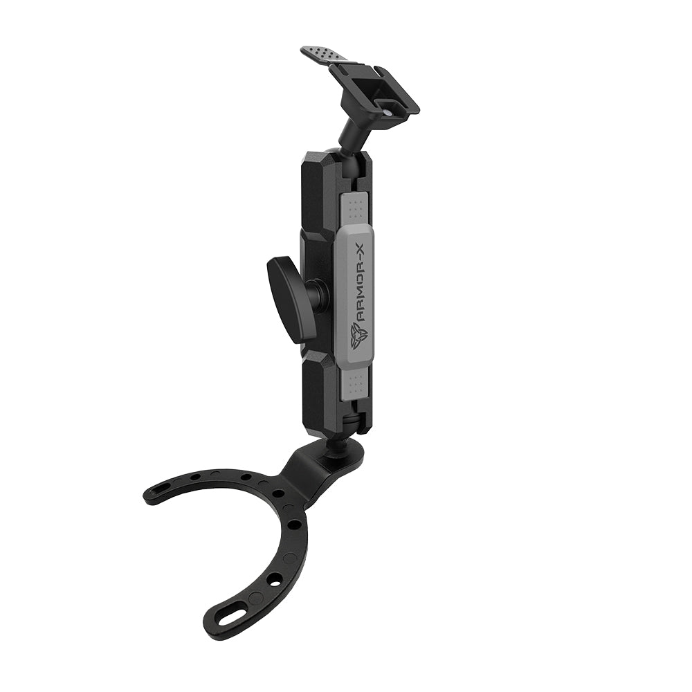 P32T | Heavy-Duty Motorcycle Fuel / Oil Tank Mount * LARGE | ONE-LOCK for Tablet