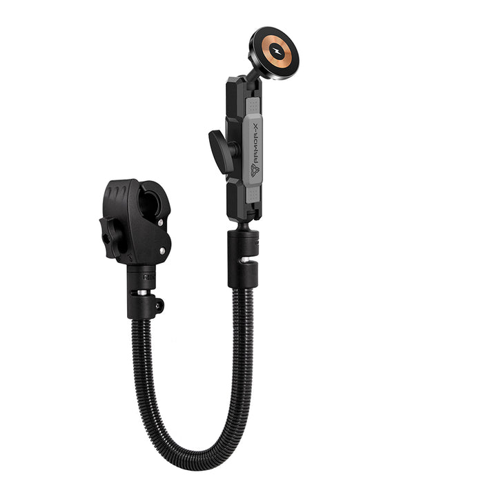 P46MS03 | Adjustable Gooseneck Tough Clamp Mount | MagSafe / Pixelsnap 15W Fast Charger | ONE-LOCK for iPhone & Smartphone