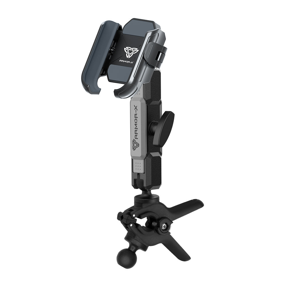 P49UP | Dual Ball Tough Spring Clamp Mount Universal Mount | Design for Phone