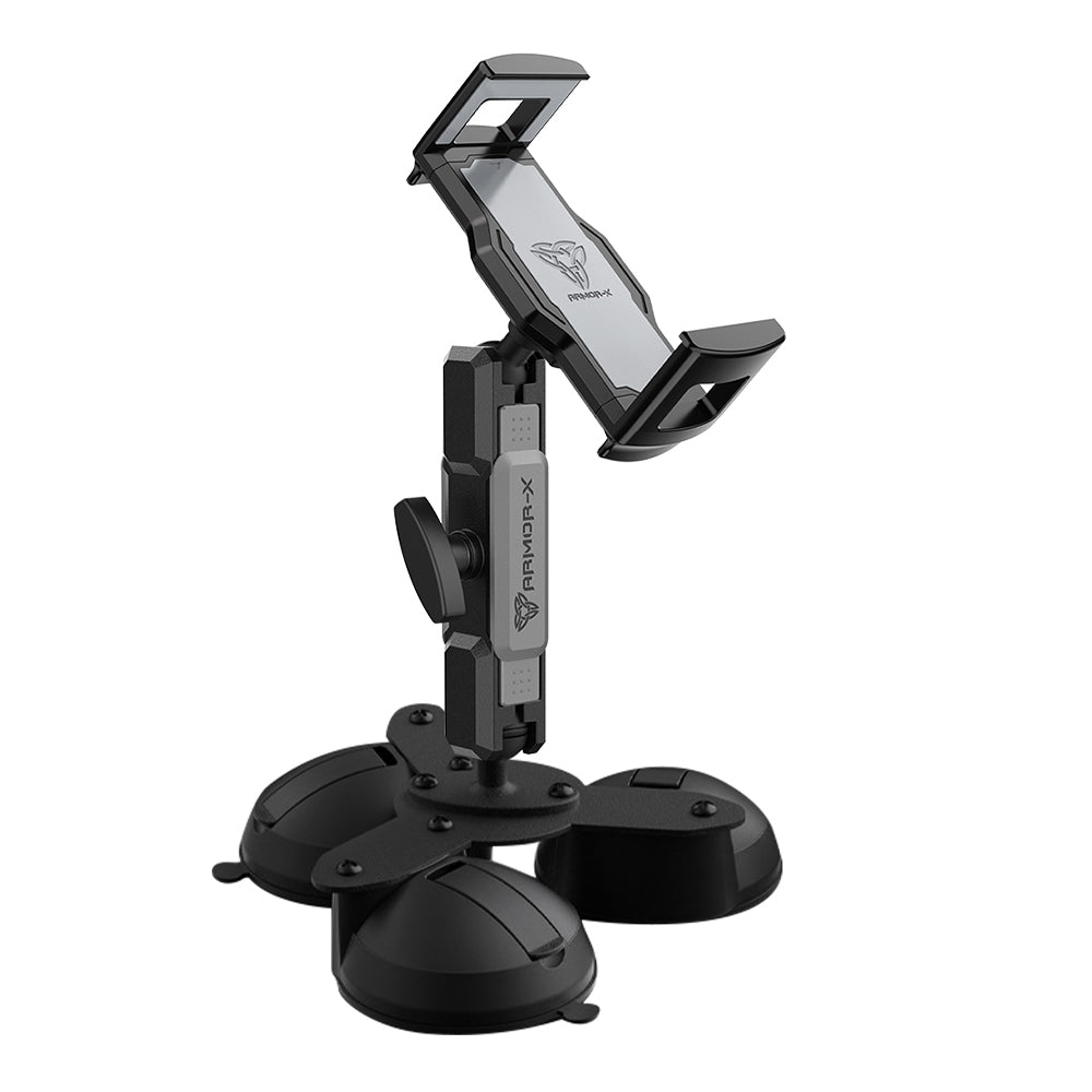 P53UT | Glass Triple Suction Cup Universal Mount | Design for Tablet