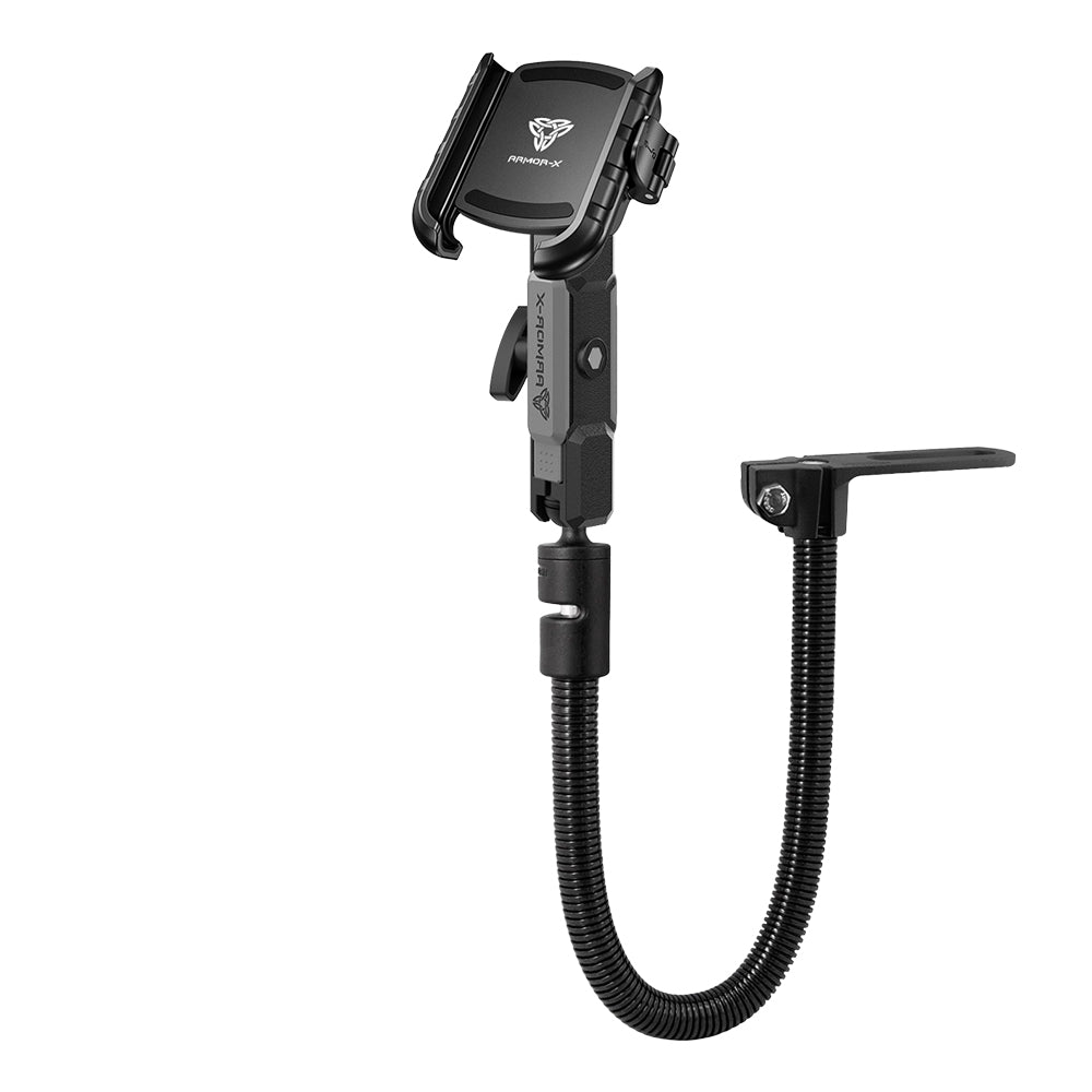 P57UP | Adjustable Gooseneck Universal No-Drill Vehicle Mount | Design for Phone