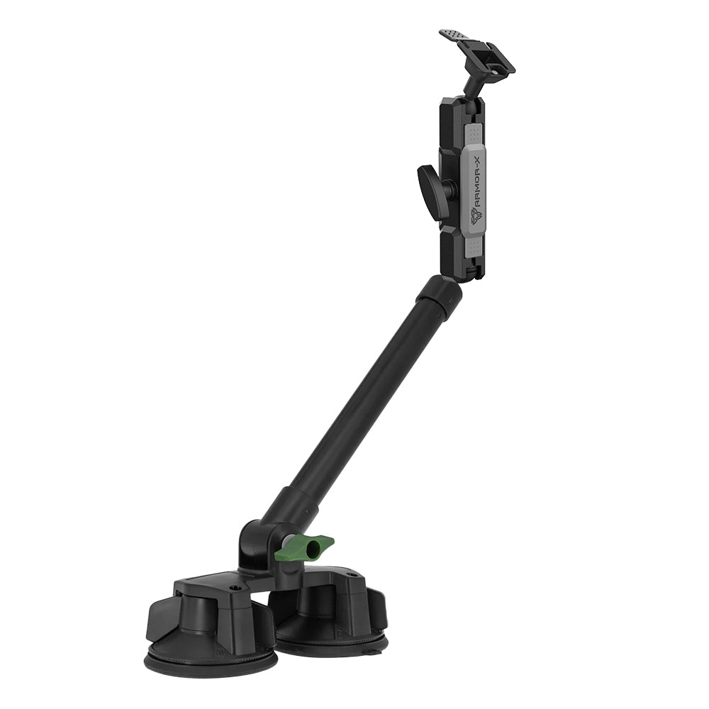 P65T | Dual Suction Cup Mount with Long Arm | ONE-LOCK for Tablet