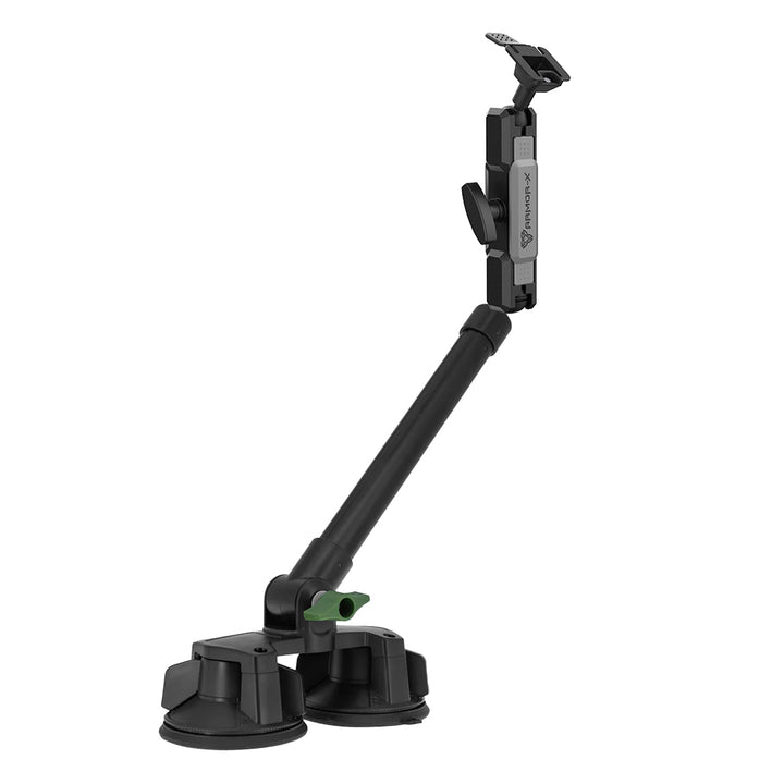 P65T | Dual Suction Cup Mount with Long Arm | ONE-LOCK for Tablet