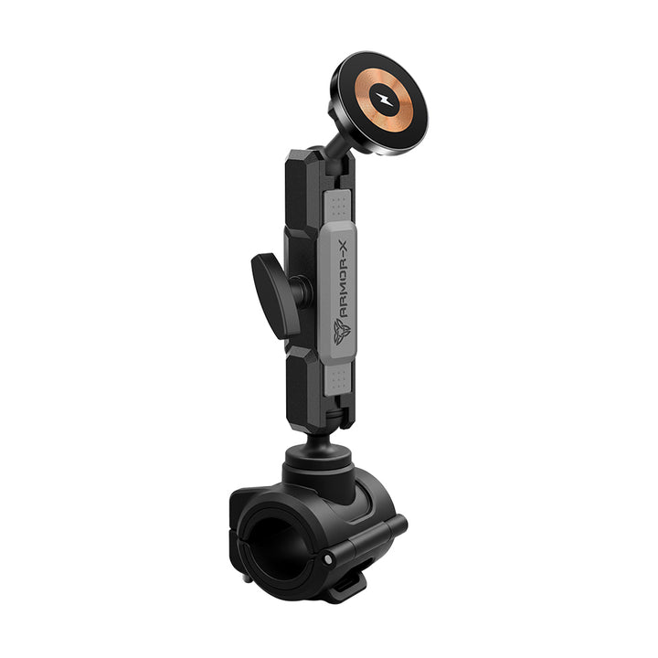 P68MS03 | Quick Release Roll Bar Mount | ⌀25-32.5mm | MagSafe / Pixelsnap 15W Fast Charger | ONE-LOCK for iPhone &amp; Smartphone