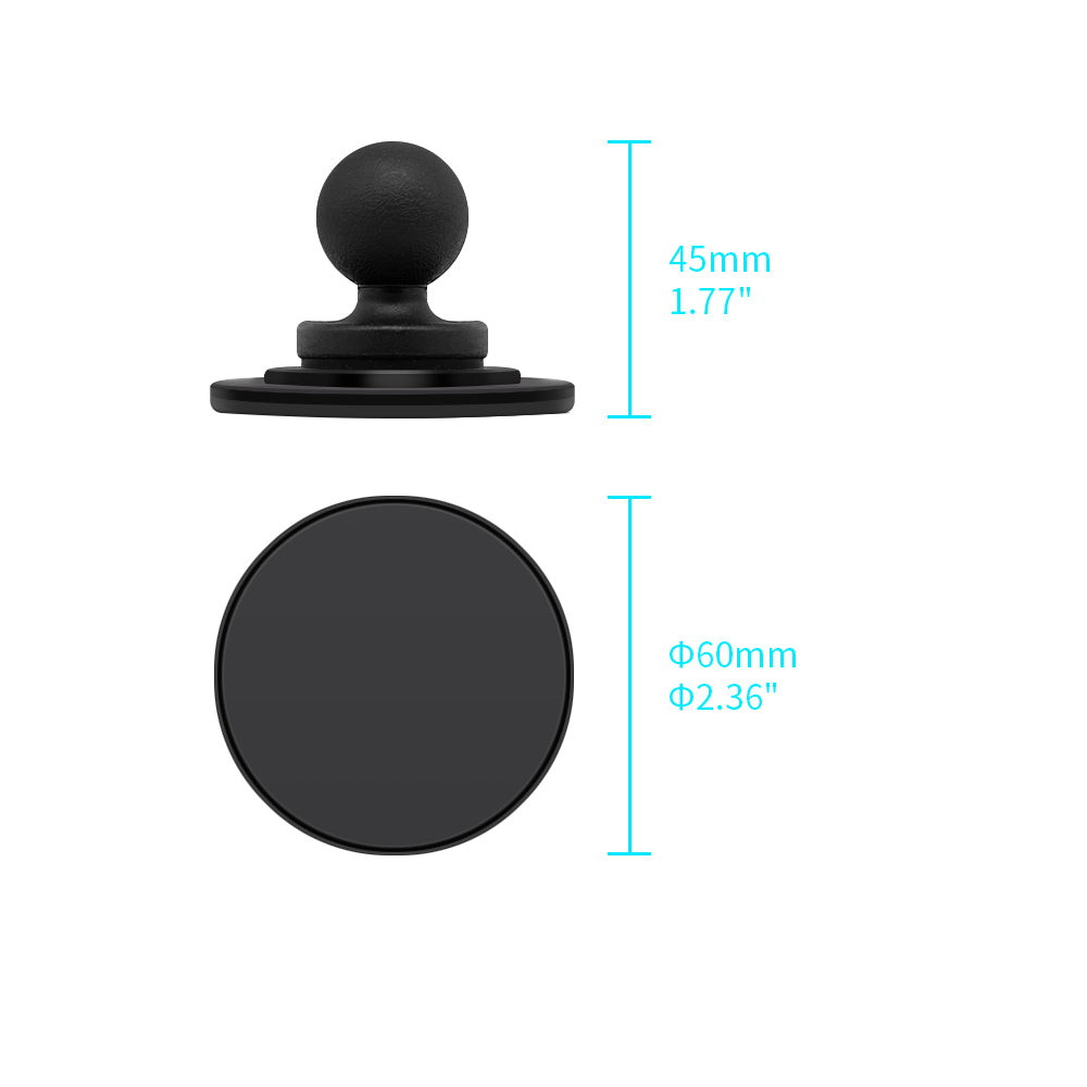 ARMOR-X Magnetic Phone Holder with 1 inch ball head.